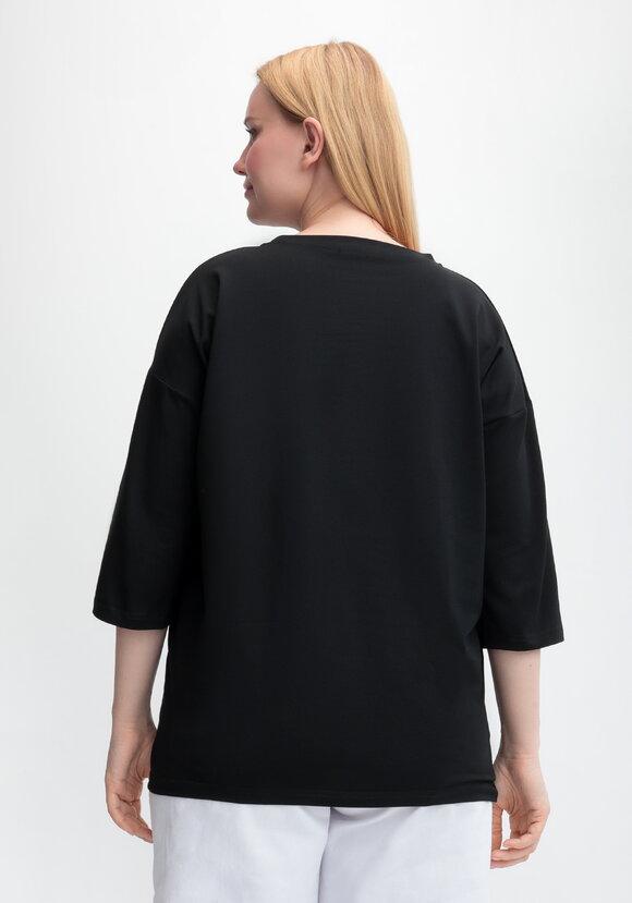 Блуза с принтом цветка и рукавом 3/4 шир.  580, рис. 9