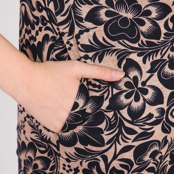 Платье-миди со свободными рукавами шир.  580, рис. 6