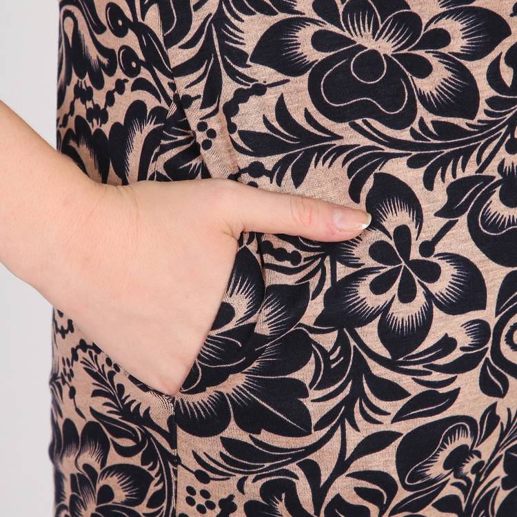 Платье-миди со свободными рукавами шир.  750, рис. 6