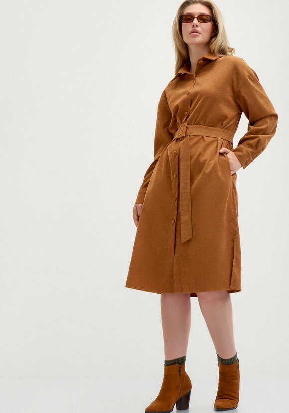 Платье-рубашка с отложным воротом шир.  580, рис. 11