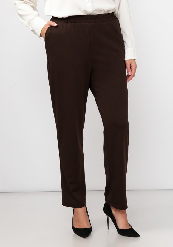 Брюки прямого кроя с карманами на резинке шир.  580, рис. 1