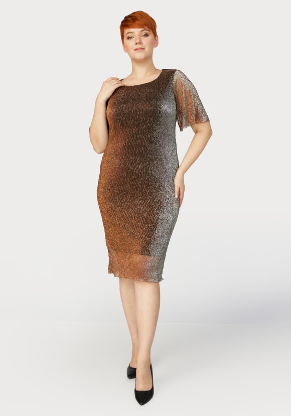 Платье из трикотажа с метанитью Даниэле шир.  580, рис. 1