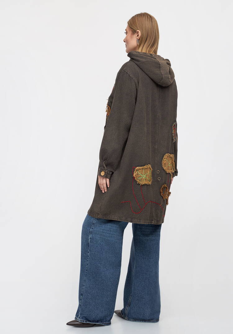 Джинсовая куртка Дыхание леса шир.  750, рис. 11