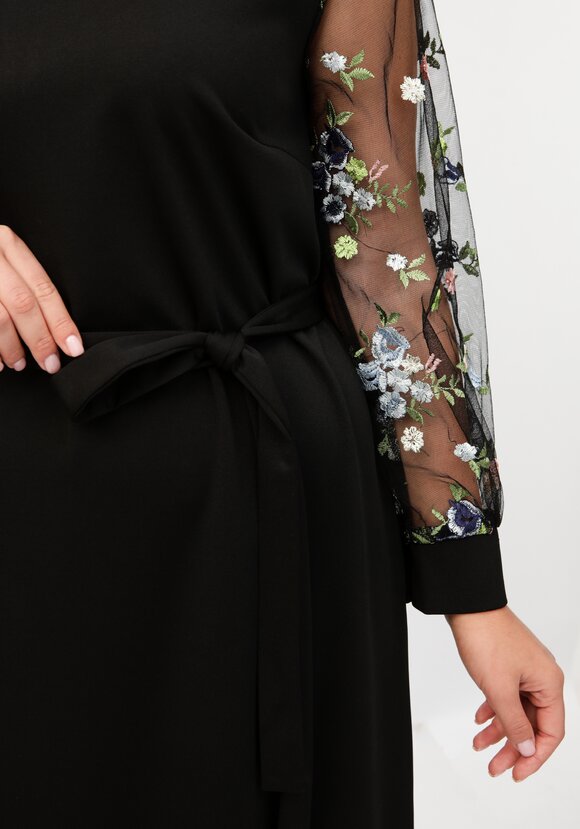 Платье свободного кроя с объемным рукавом шир.  580, рис. 13