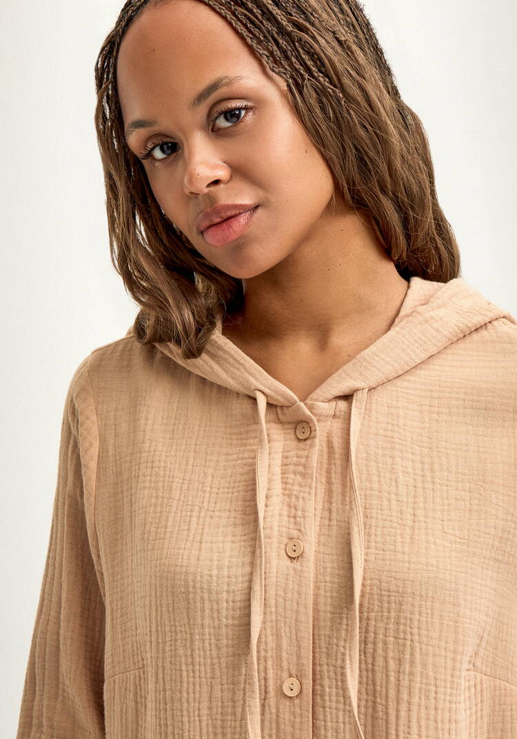 Пыльник с капюшоном свободного силуэта шир.  750, рис. 6