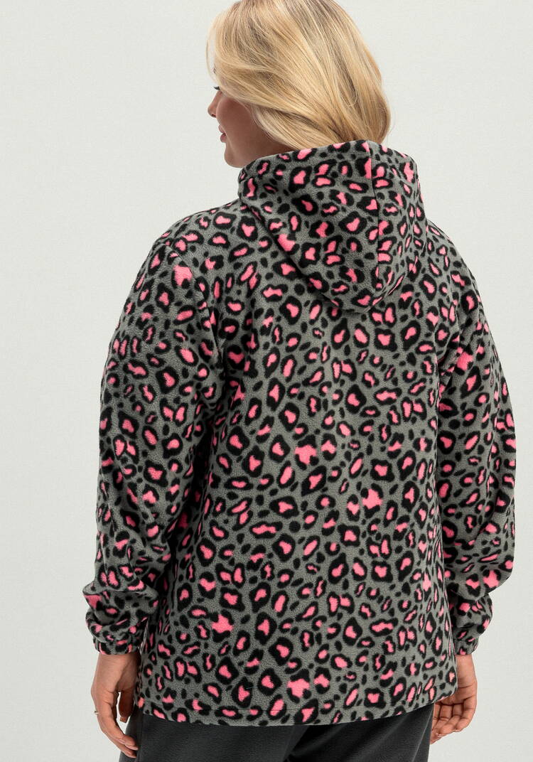 Толстовка из флиса с анималистичным принтом шир.  750, рис. 11