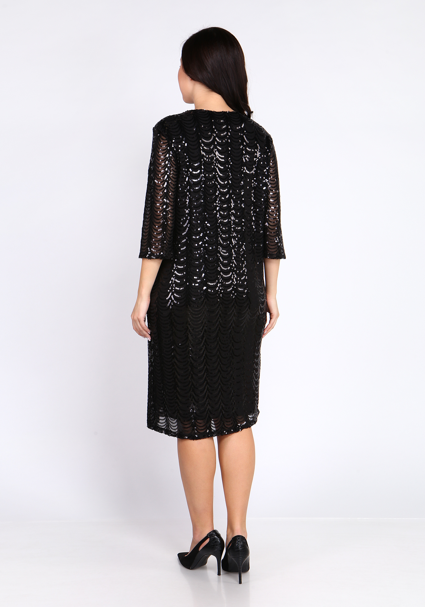Платье футляр «Лиана» Bel Fiore, размер 48, цвет чёрный - фото 4