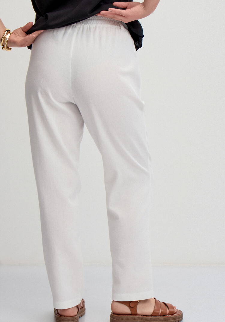 Брюки изо льна длиной 7/8 шир.  750, рис. 10