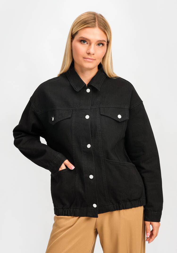 Джинсовая куртка Селена шир.  750, рис. 11