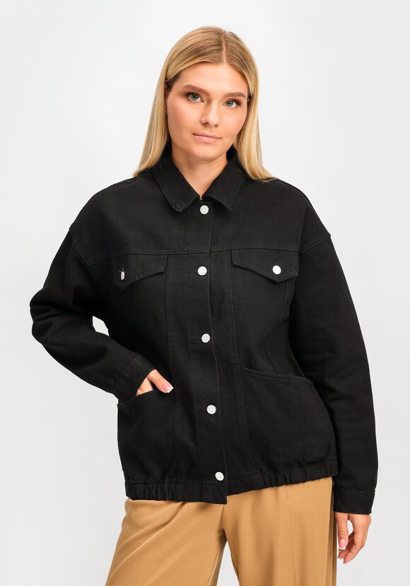 Джинсовая куртка Селена шир.  580, рис. 11