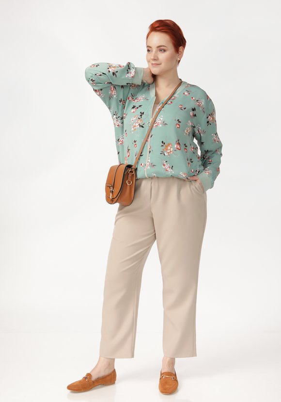 Брюки-бананы свободного кроя с карманами шир.  580, рис. 4