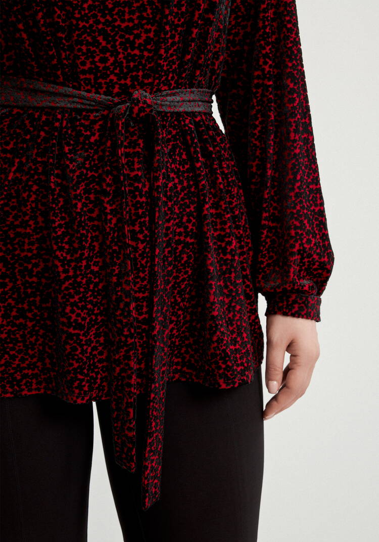 Блуза с фактурным рисункoм шир.  750, рис. 13