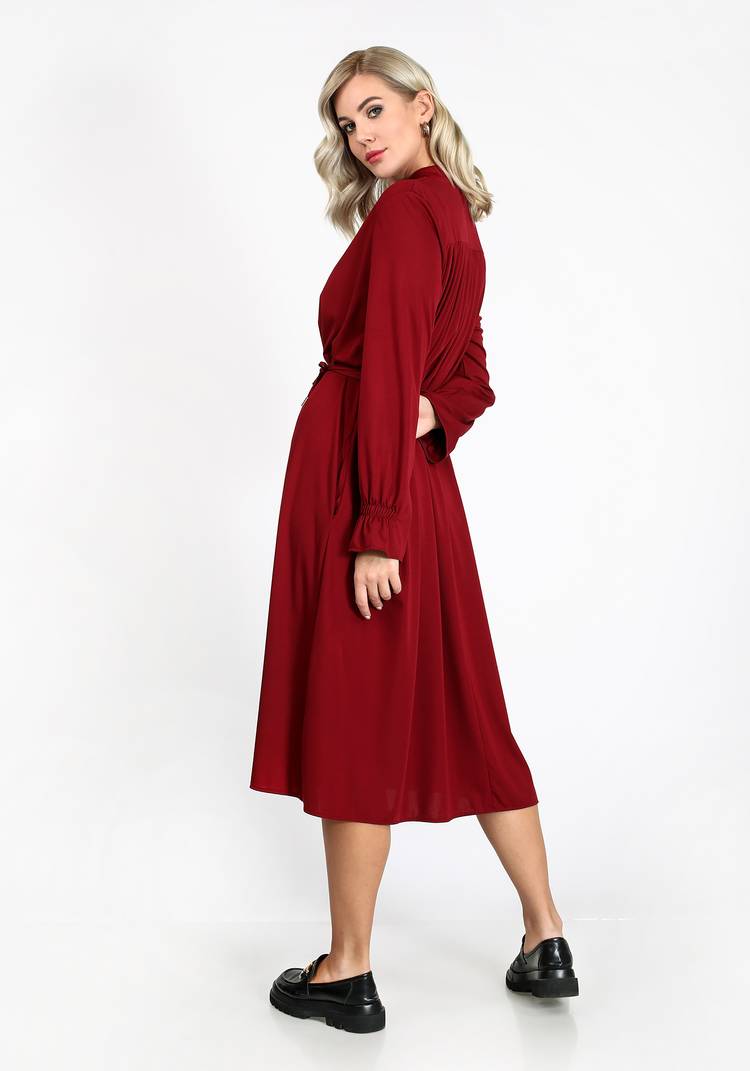 Платье свободного кроя с поясом в комплекте шир.  750, рис. 7