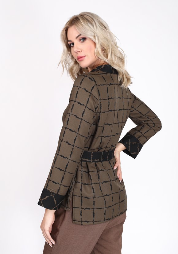 Блуза из двусторонней ткани шир.  580, рис. 7