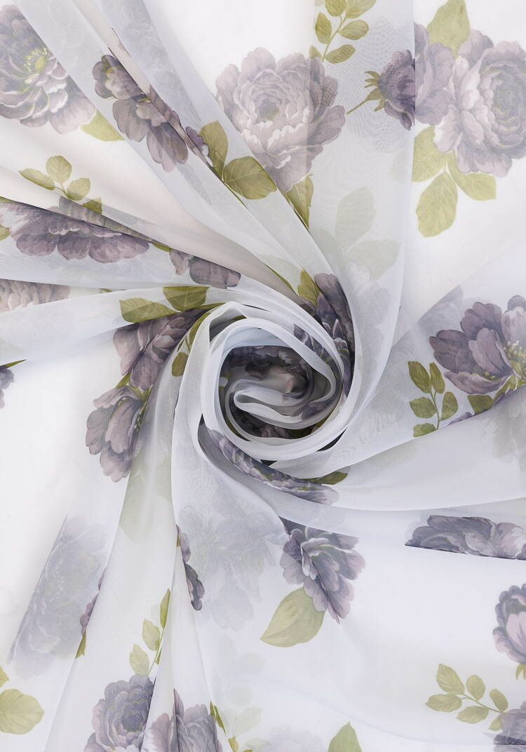 Тюль-вуаль Симфония цветов шир.  750, рис. 22