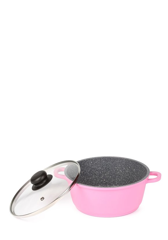 Кастрюля цветная, со стеклянной крышкой шир.  580, рис. 2