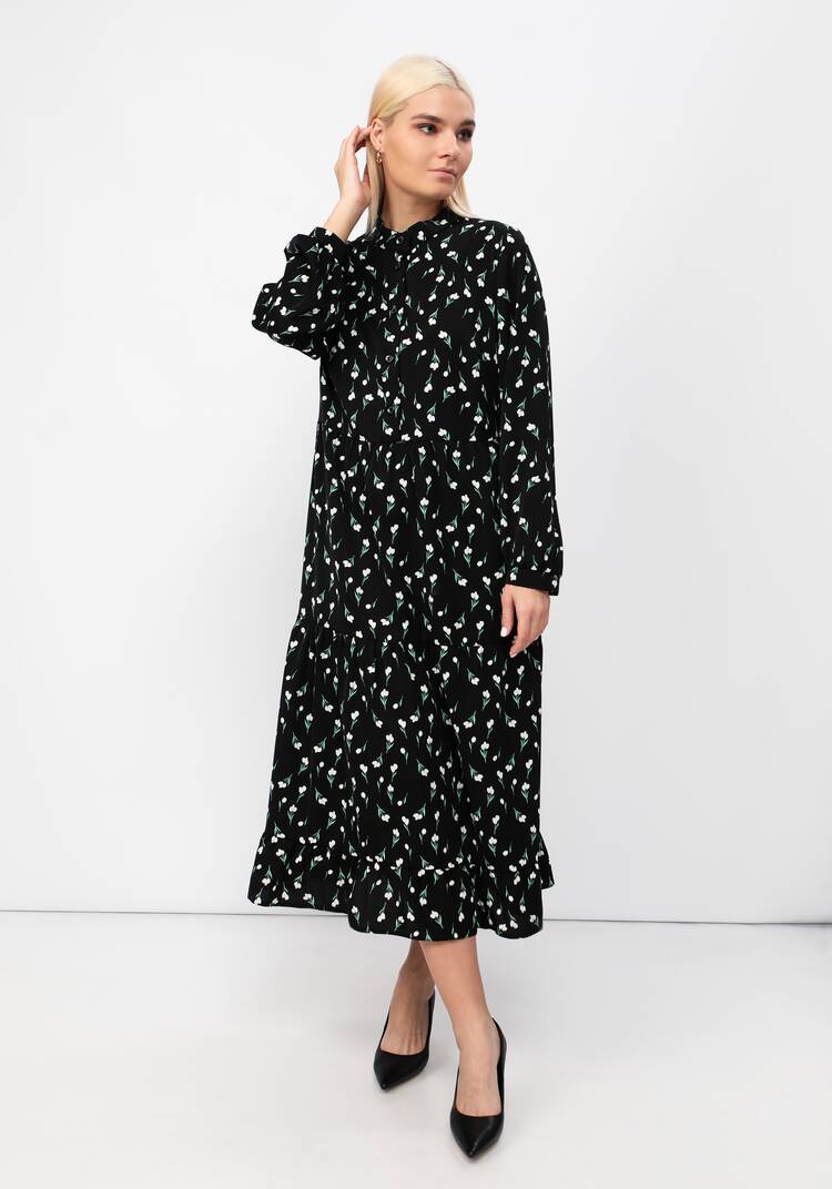 Платье отрезное свободного кроя шир.  750, рис. 11