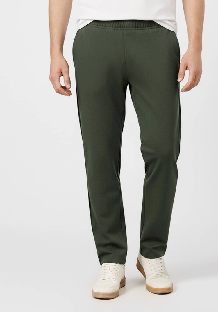 Брюки с цельнокроеным поясом на резинке шир.  750, рис. 4