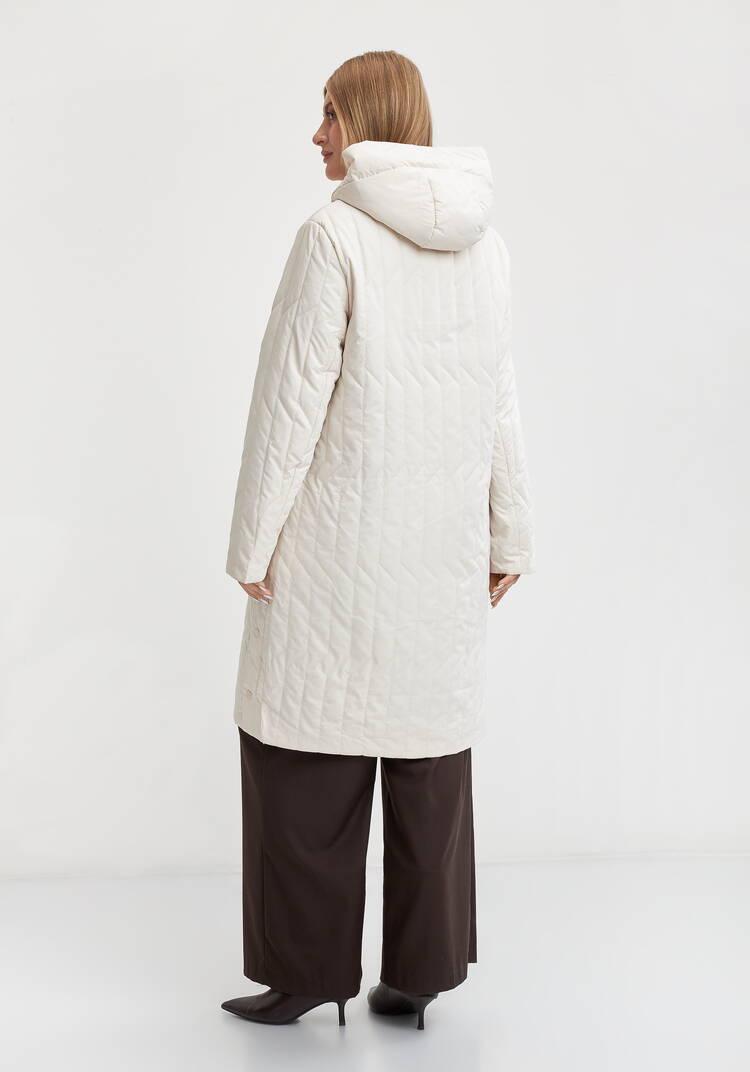 Пальто с фигурной стежкой Стефания шир.  750, рис. 11