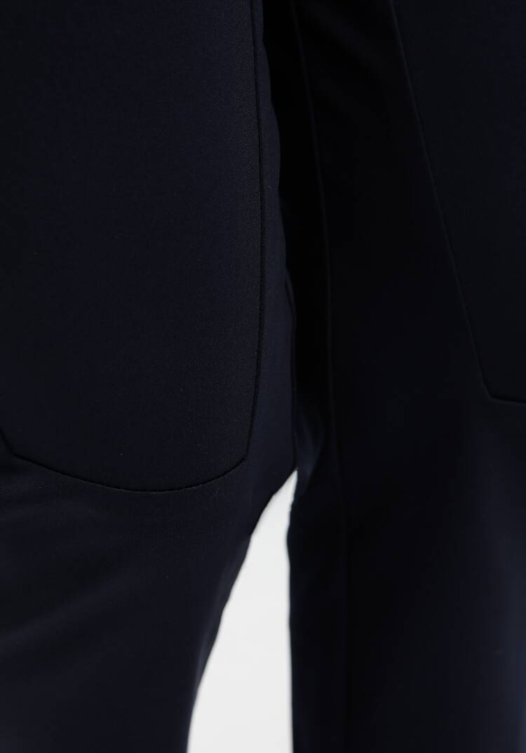 Брюки оригинального кроя на резинке шир.  750, рис. 33