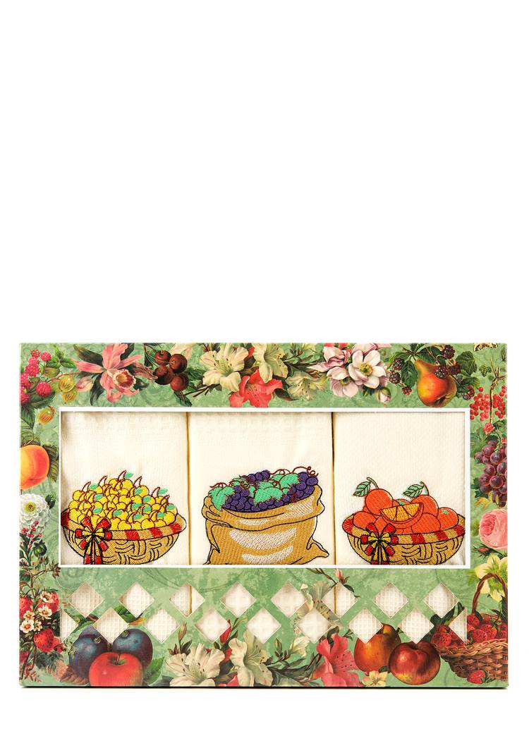 Подарочный набор вафельных полотенец, 3 шт шир.  750, рис. 3