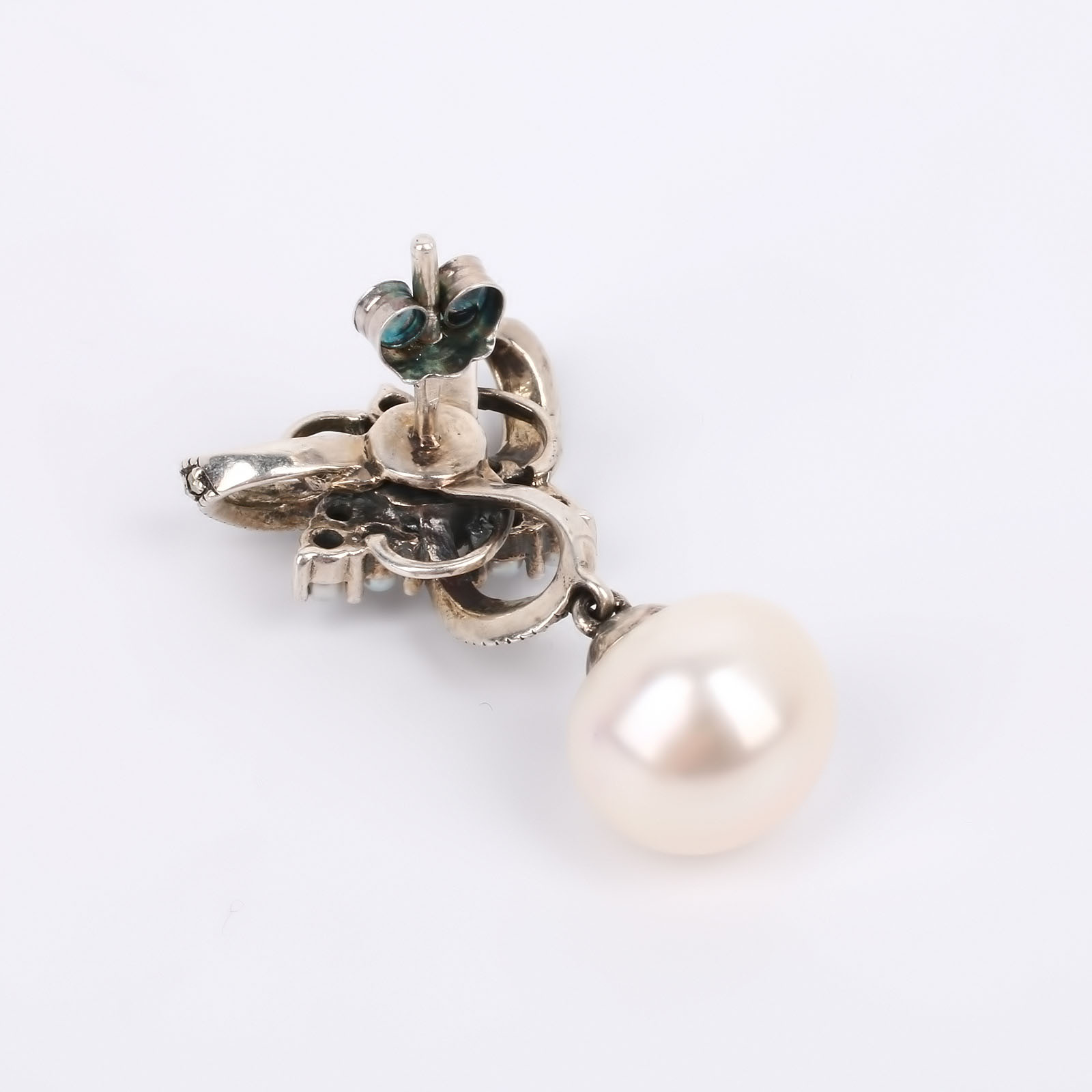 Серебряные серьги "Астрия" Fresh Jewelry, цвет белый - фото 4