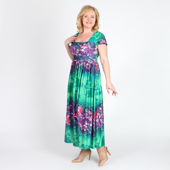 Сарафан расклешенный с завышенной талией шир.  580, рис. 3