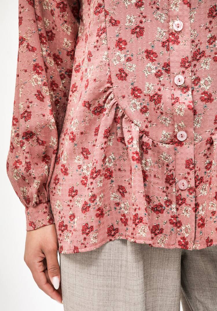 Блуза с круглым воротником на стойке шир.  750, рис. 11