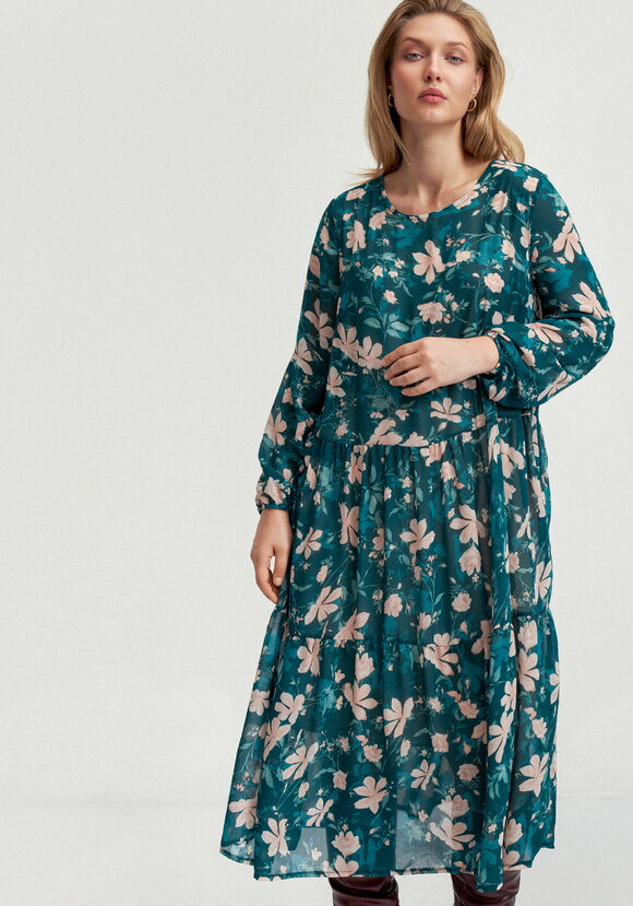 Платье свободного кроя с принтом цветок шир.  580, рис. 10