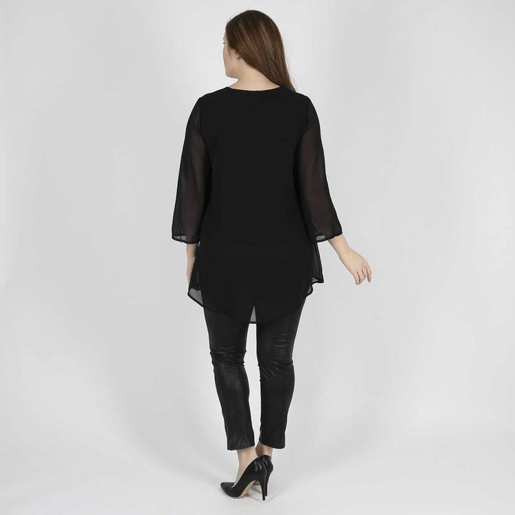 Туника свободного кроя с удлиненной спинкой шир.  750, рис. 5