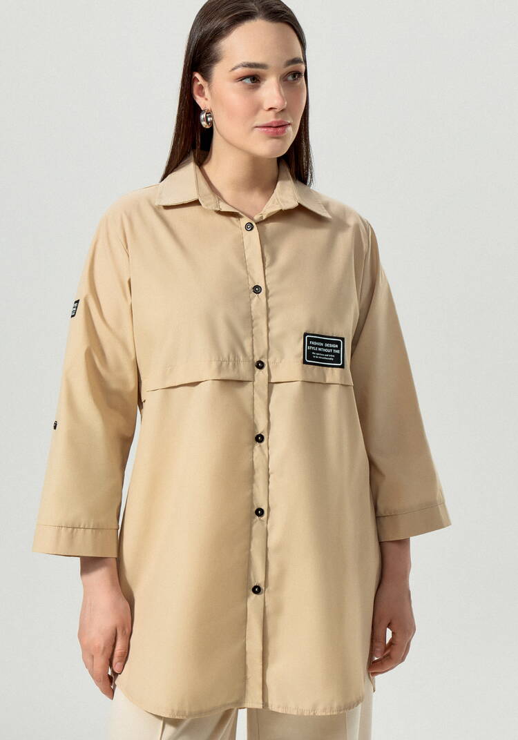 Рубашка с патами на рукаве Джоан шир.  750, рис. 9