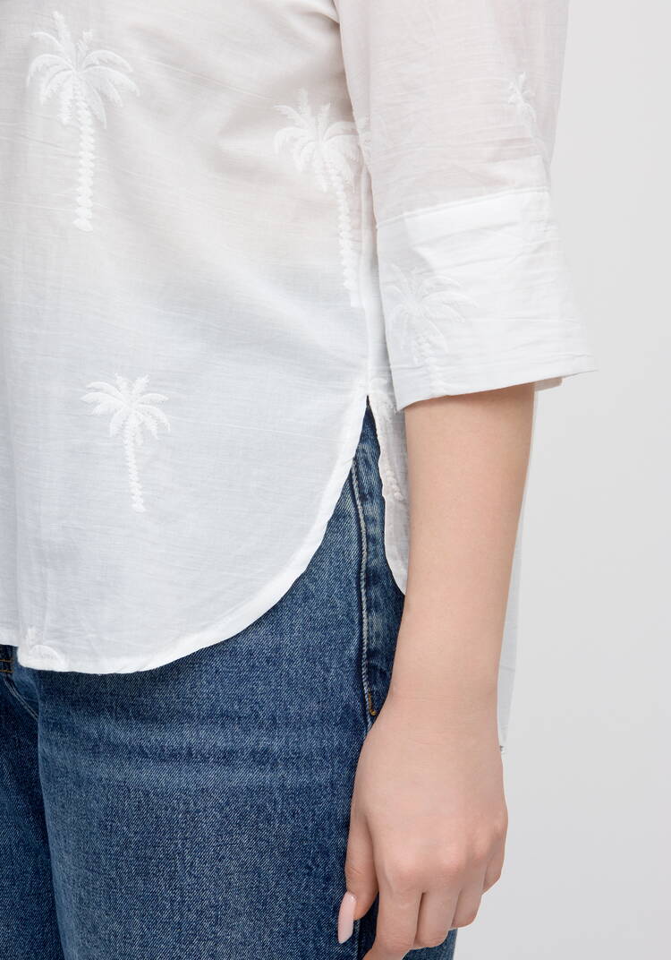 Блуза с вышивкой Ла Пальма шир.  750, рис. 6