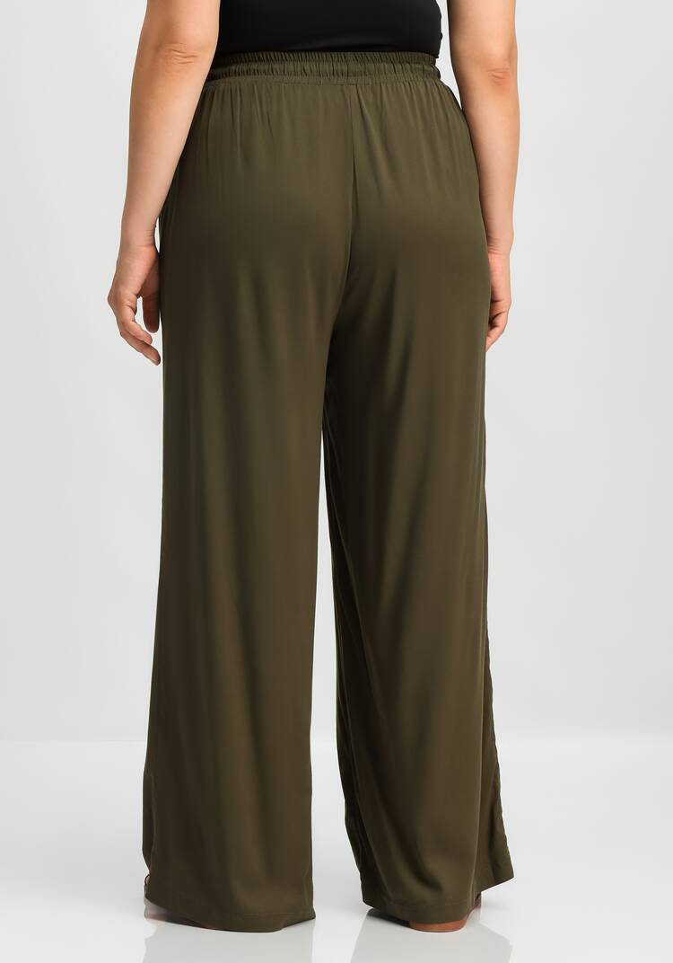 Брюки палаццо с резинкой на поясе шир.  750, рис. 19