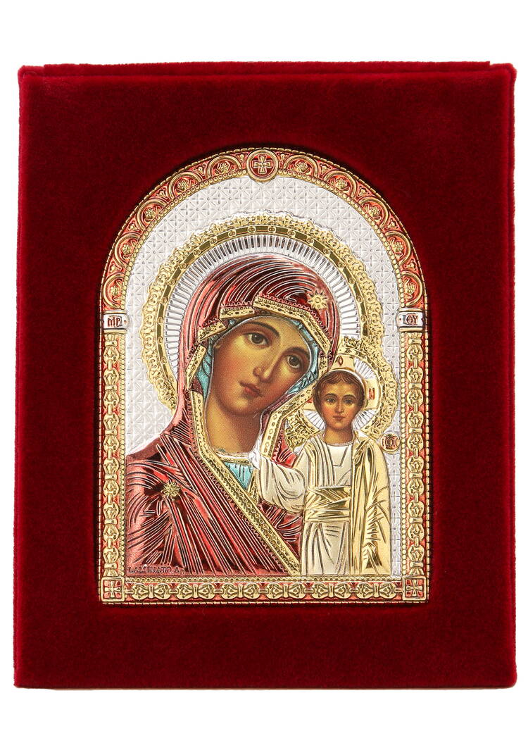Икона Небесные покровители с эмалью, 7*9 см шир.  750, рис. 2