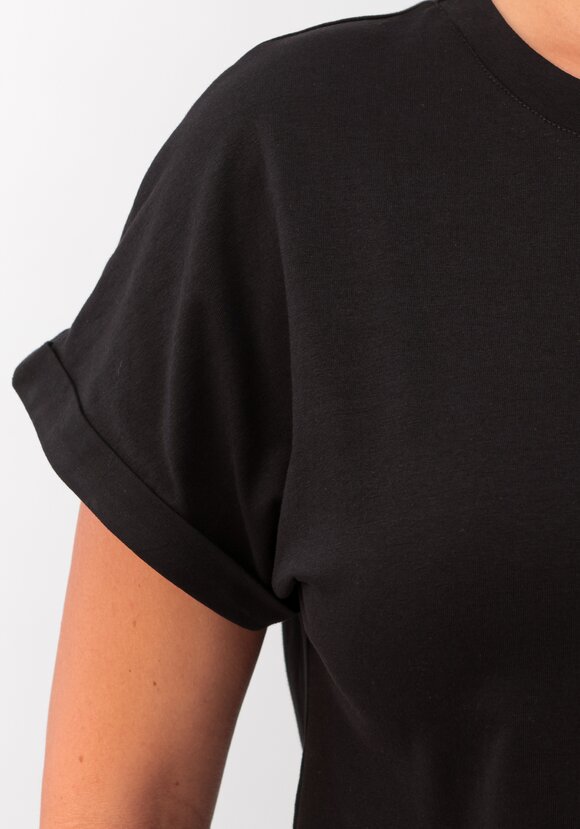 Блуза базовая с подворотами на рукавах шир.  580, рис. 5