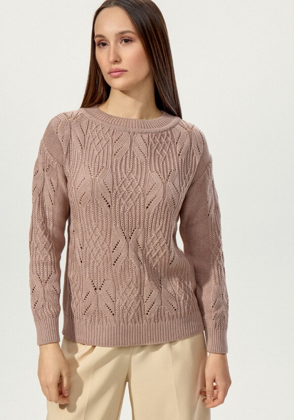 Джемпер ажурный на резинке шир.  580, рис. 19