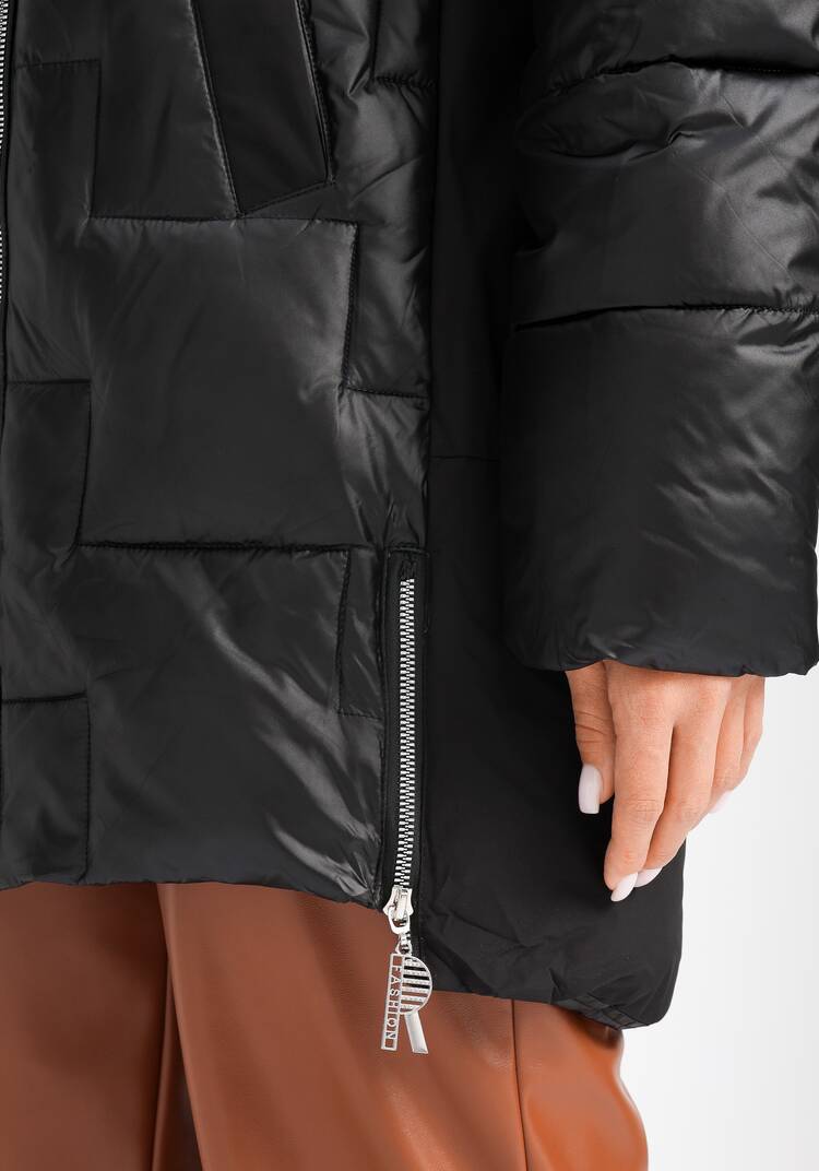 Куртка из мерцающей ткани с капюшоном шир.  750, рис. 6