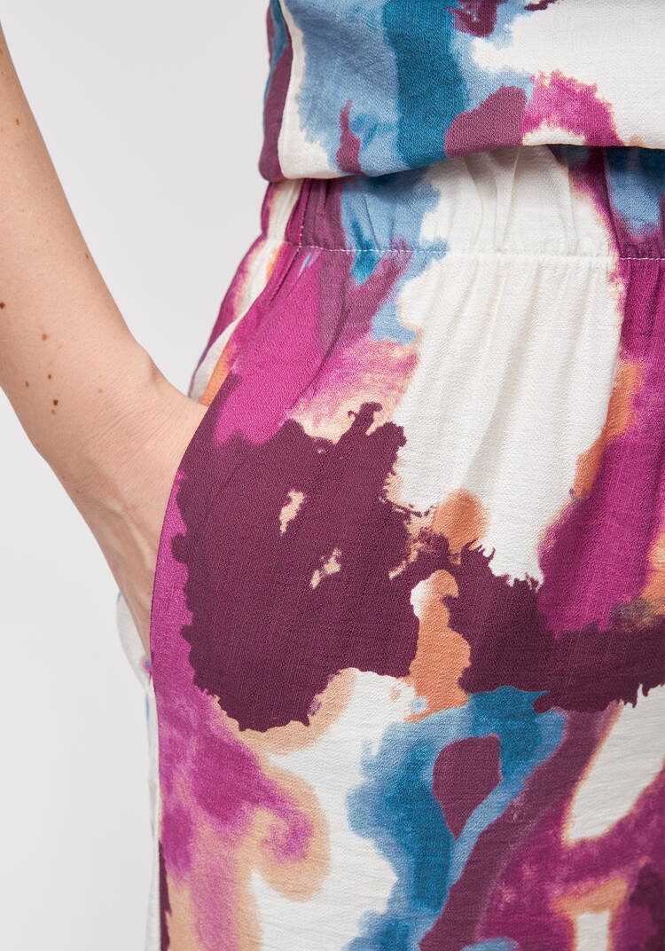 Костюм блуза и брюки с принтом шир.  750, рис. 7