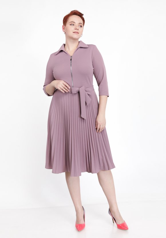 Платье с гофрированной юбкой шир.  580, рис. 2