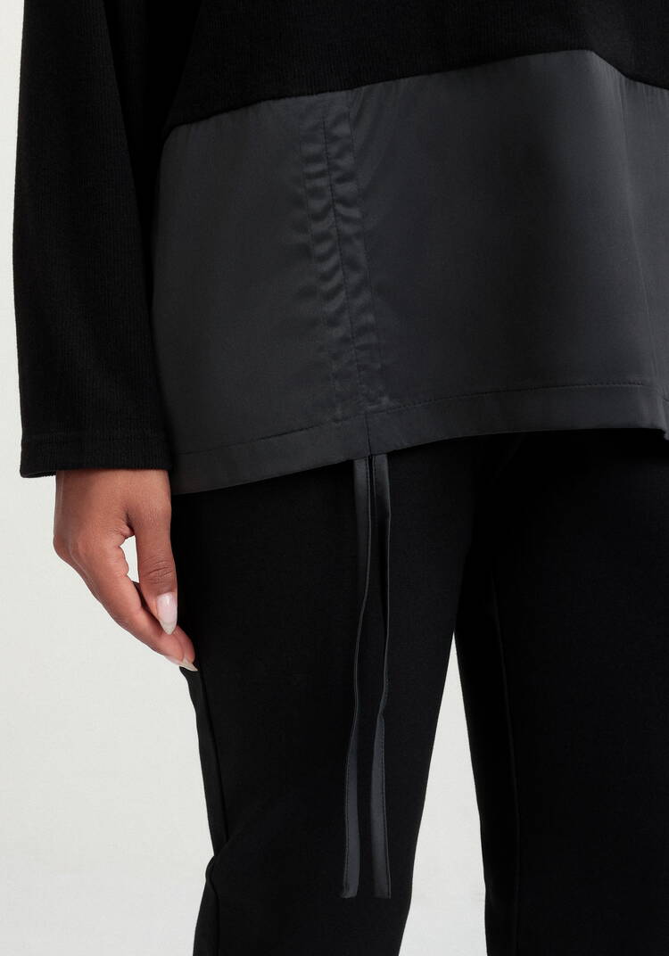 Блуза трикотажная из комбинированной ткани шир.  750, рис. 6