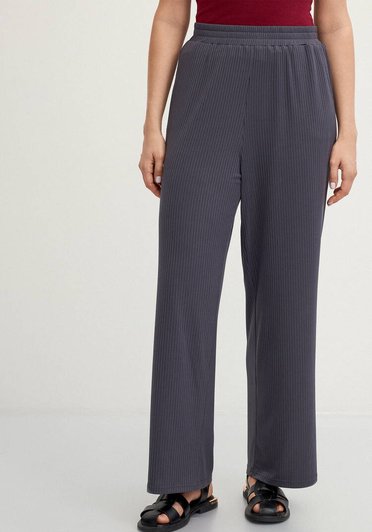 Брюки свободного кроя в рубчик шир.  750, рис. 12