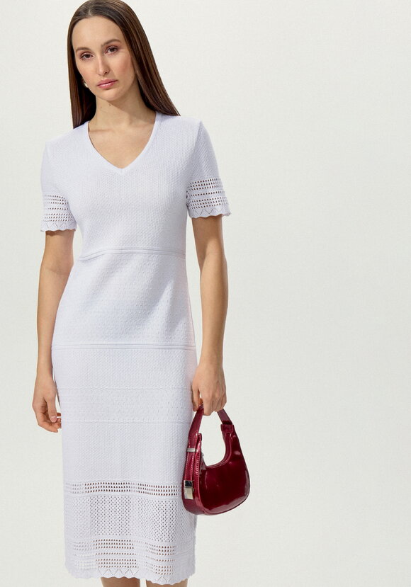 Платье прямого кроя с ажурным краем шир.  580, рис. 22