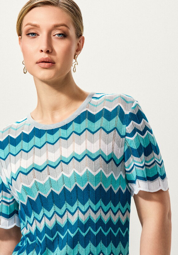 Платье с рисунком морской волны шир.  580, рис. 45