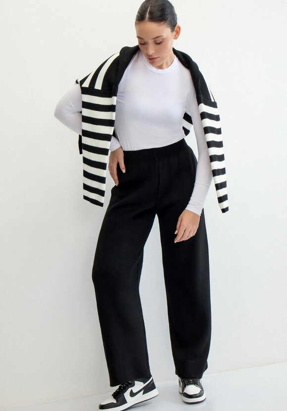 Брюки свободного кроя палаццо шир.  580, рис. 8