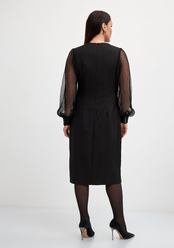 Платье вечернее с обьемными рукавами шир.  580, рис. 3