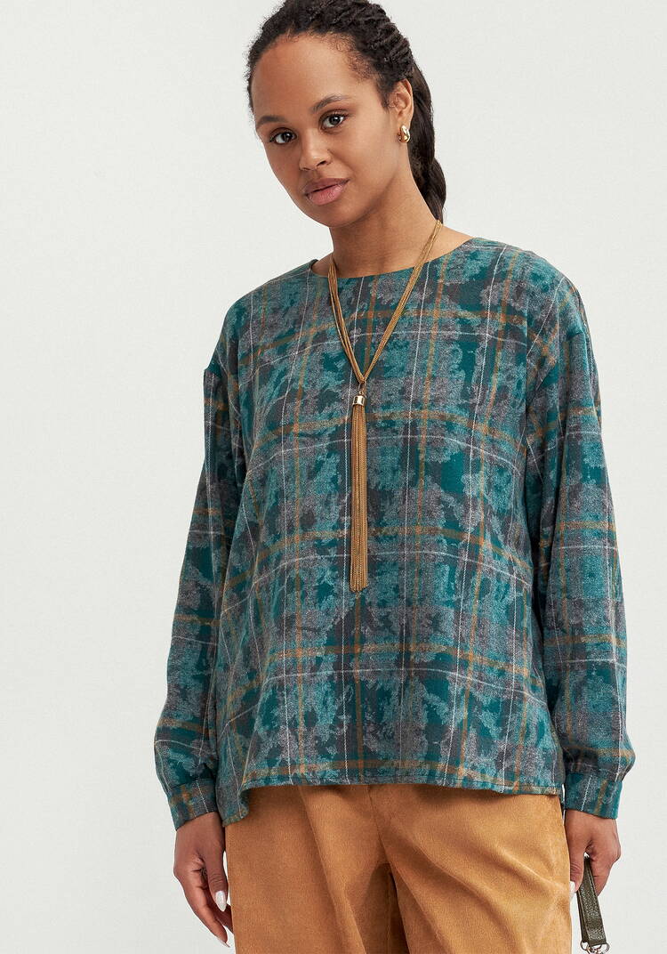 Блуза с застёжкой на спинке шир.  750, рис. 9