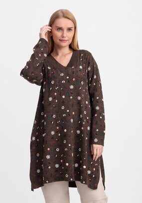 Туника А-силуэта Букет цветов