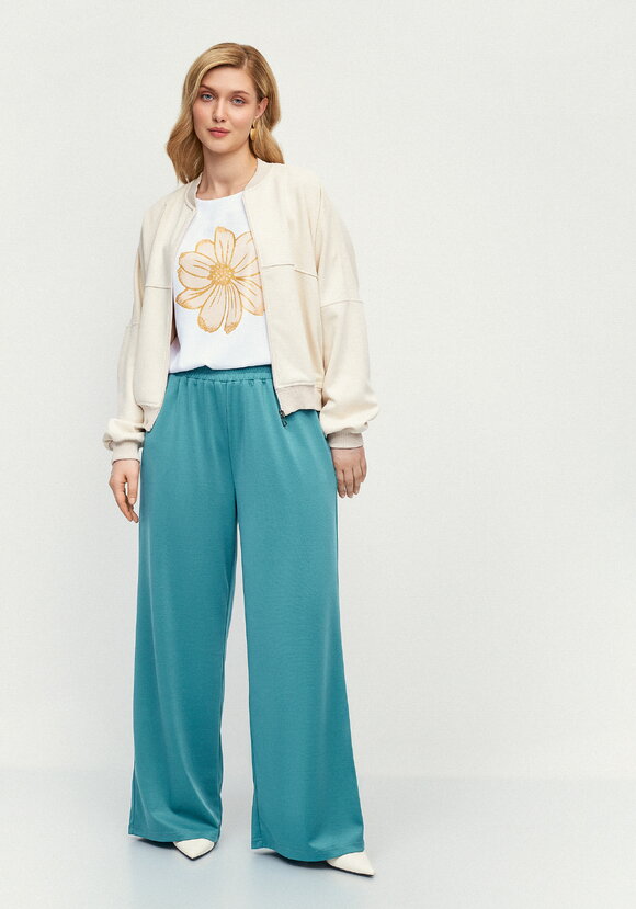 Брюки широкие трикотажные шир.  580, рис. 40