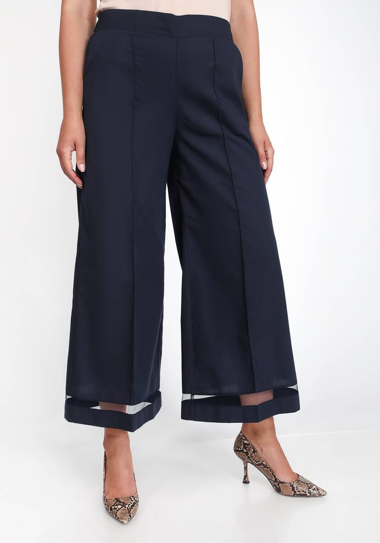 Брюки-кюлоты с декоративными вставками шир.  750, рис. 5