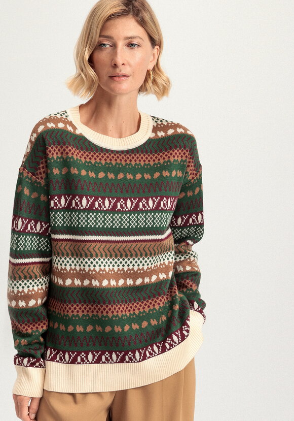 Джемпер со скандинавским рисунком шир.  580, рис. 8